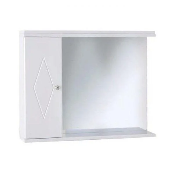 Φωτογραφία προϊόντος: [:en]Mirror Cabinet White with 1 storage 65cm[:el]Καθρέφτης μπάνιου Λευκός με 1 ντουλάπι 65cm[:]