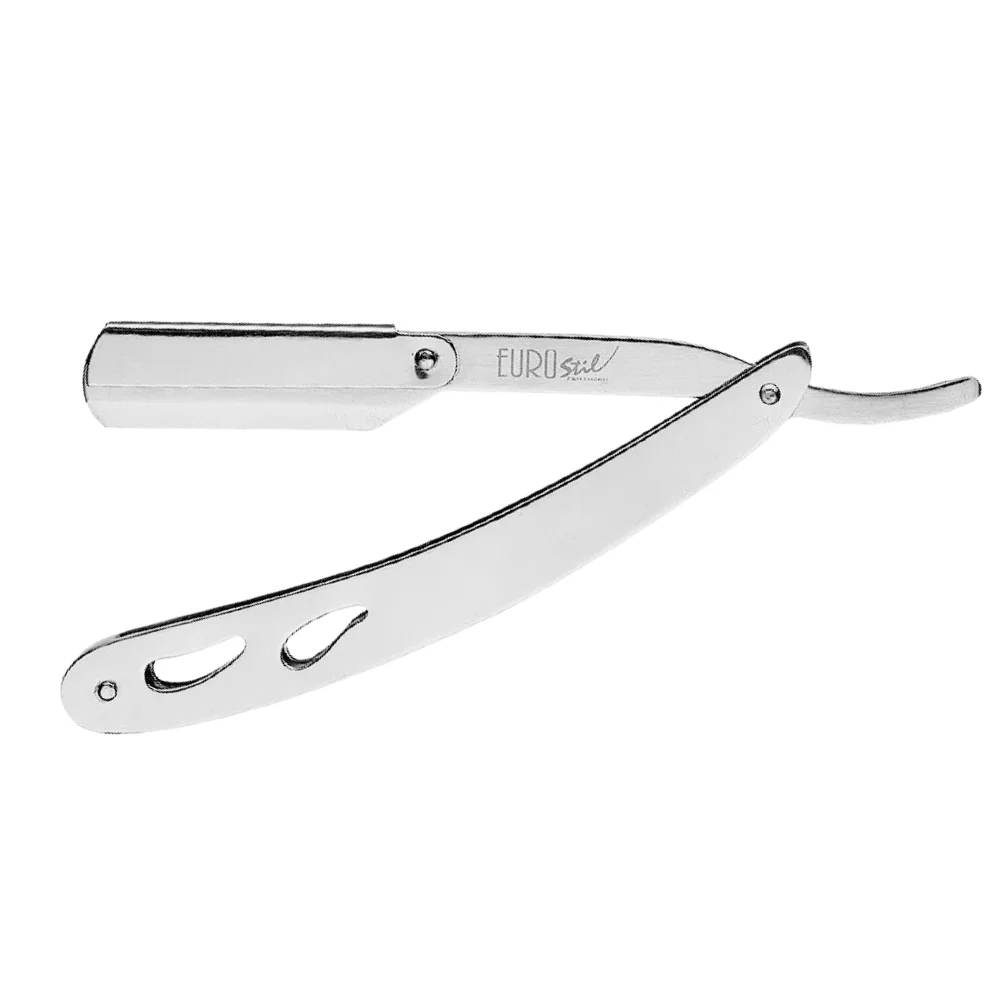 Φωτογραφία προϊόντος: Eurostil,Ragnar Barber Line Σαβέτα-Φαλτσέτα Eurostil Barber Line Metalic Rail Razor Ασημί (04543)