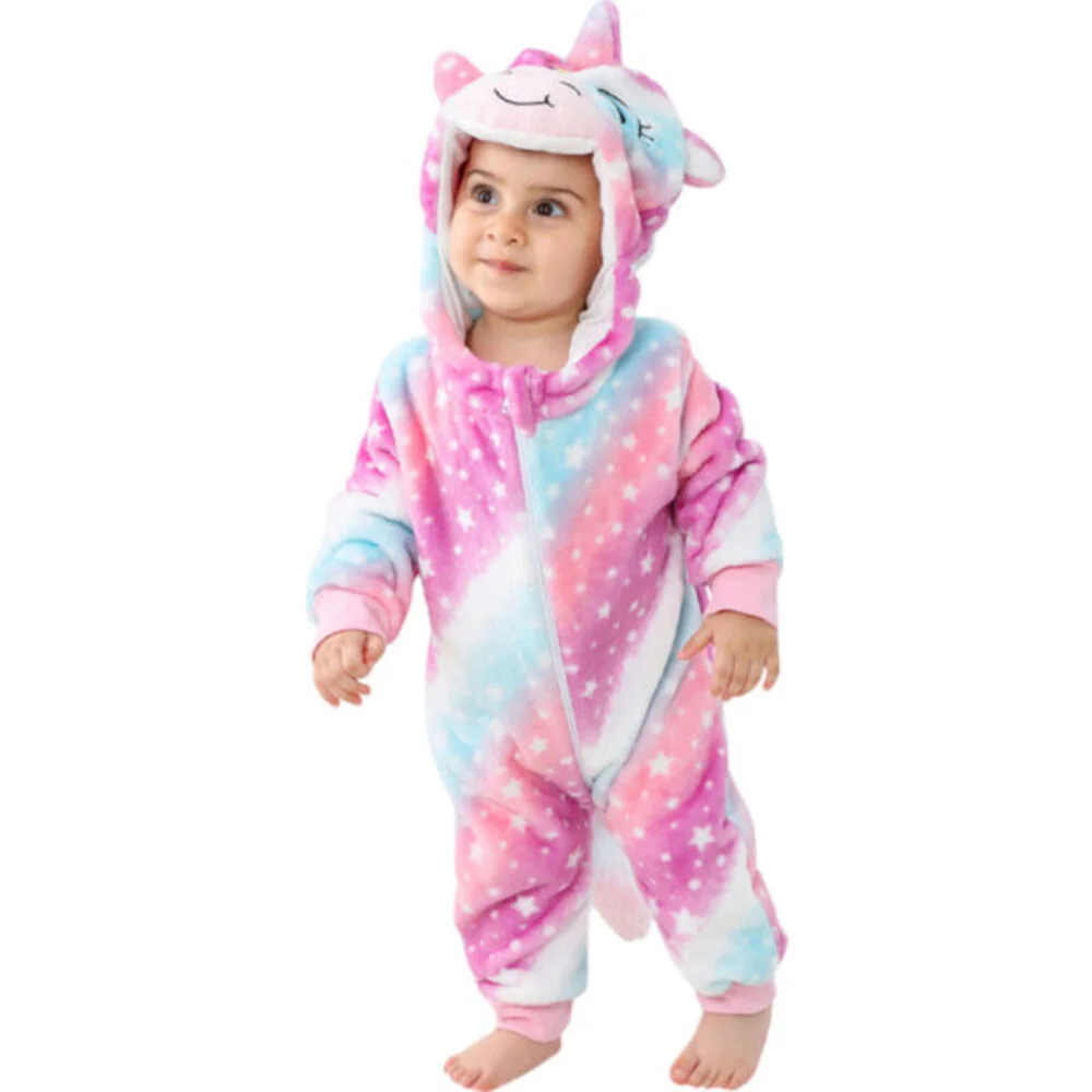 Φωτογραφία προϊόντος: Pink Baby Unicorn, Ολόσωμη Βελούδινη Φόρμα (Unisex), Queen Mother