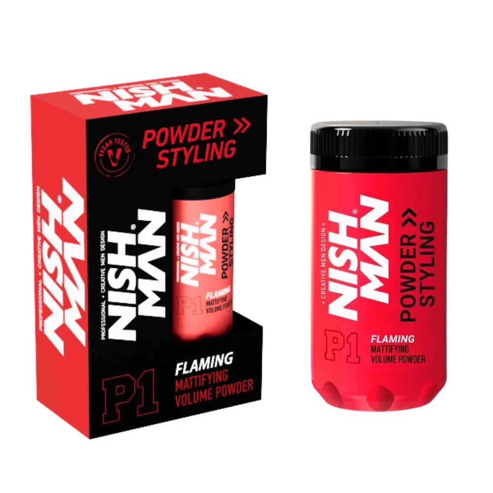 Φωτογραφία προϊόντος: Πούδρα Μαλλιών Nishman Mattifying Volume Powder P1 Light Hold Flaming