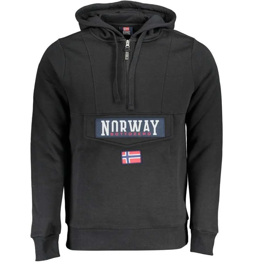 Φωτογραφία προϊόντος: Scuola Nautica Italiana Norway 1963 Ανδρικό Φούτερ με Κουκούλα Μαύρο (139429-BLACK)