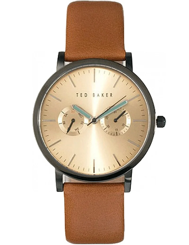 Φωτογραφία προϊόντος: Ted Baker Brit Ρολόι Μπαταρίας με Καφέ Δερμάτινο Λουράκι ΤΕ10009249