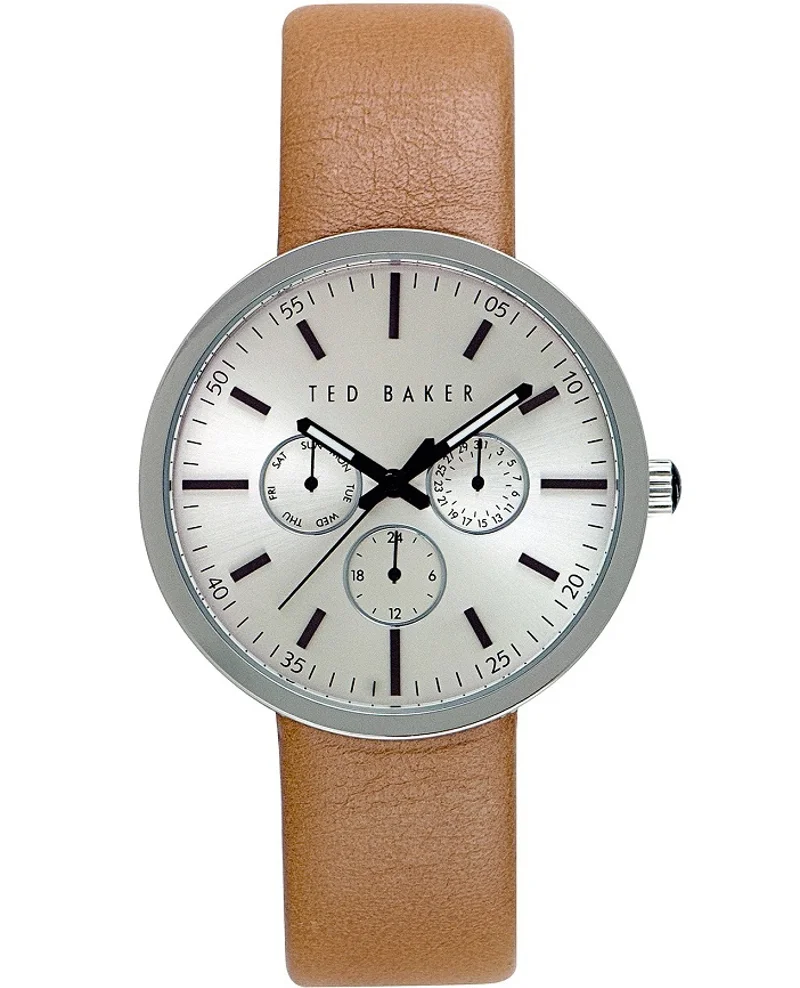 Φωτογραφία προϊόντος: Ted Baker Jack Ρολόι Μπαταρίας με Καφέ Δερμάτινο Λουράκι ΤΕ10026558