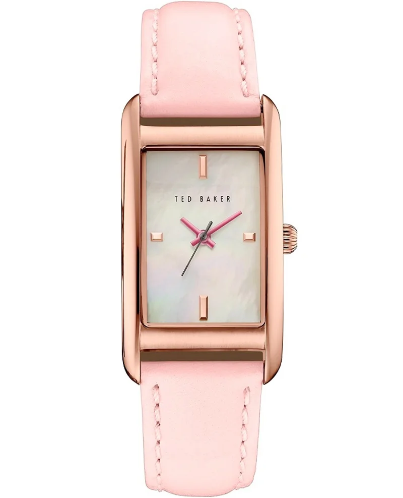 Φωτογραφία προϊόντος: Ted Baker Tara Ρολόι Μπαταρίας με Ροζ Δερμάτινο Λουράκι ΤΕ10030751