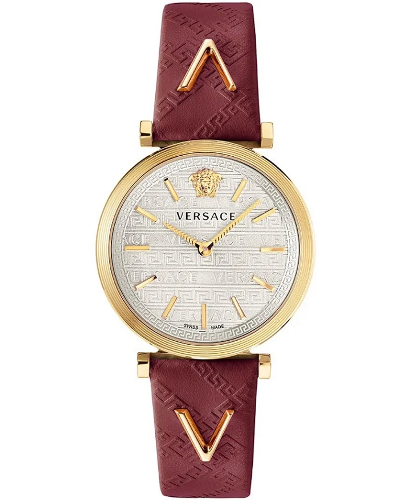 Φωτογραφία προϊόντος: Versace V-Twist Ρολόι Μπαταρίας με Κόκκινο Δερμάτινο Λουράκι VELS00519