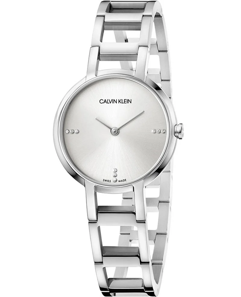 Φωτογραφία προϊόντος: Calvin Klein Cheers Diamonds Ρολόι Μπαταρίας με Ασημί Μεταλλικό Μπρασελέ K8N2314W