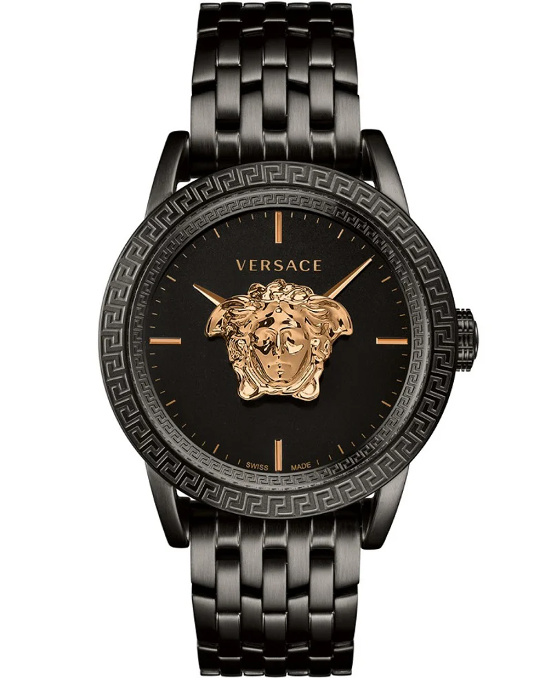 Φωτογραφία προϊόντος: Versace Palazzo Empire Ρολόι Μπαταρίας με Μαύρο Μεταλλικό Μπρασελέ VERD00518