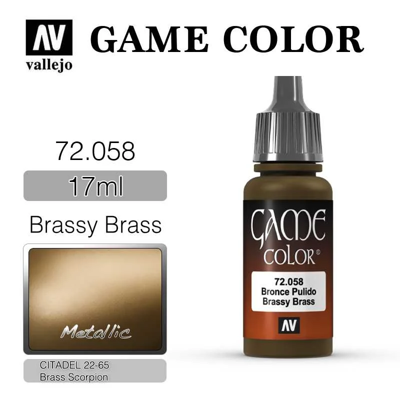 Φωτογραφία προϊόντος: Vallejo Game Color 72.058 Brassy Brass 17ml 27159