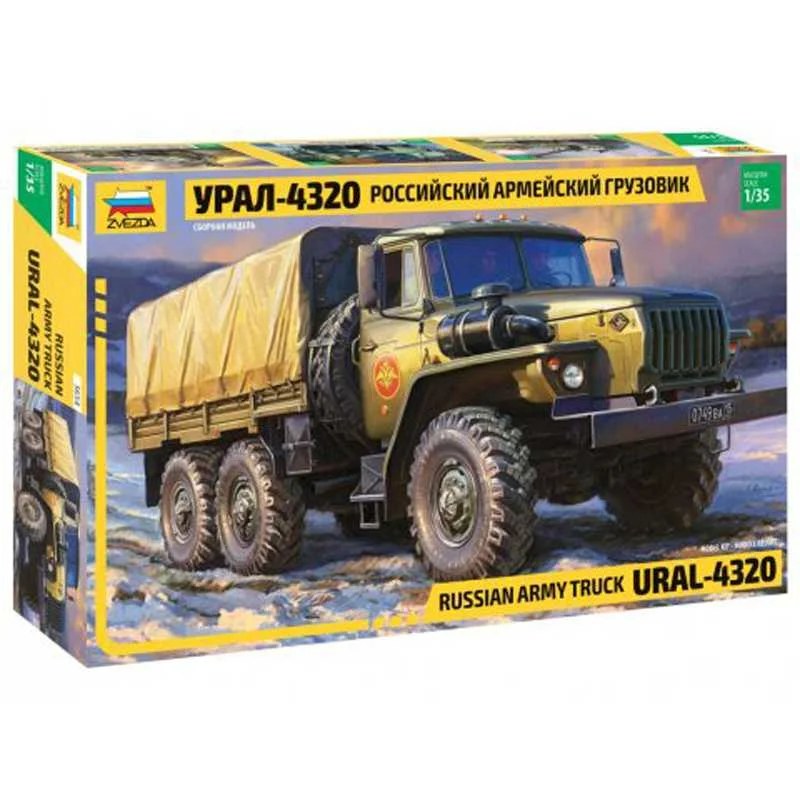 Φωτογραφία προϊόντος: ZVEZDA 3654 1/35 RUSSIAN ARMY TRUCK URAL - 4320 27540