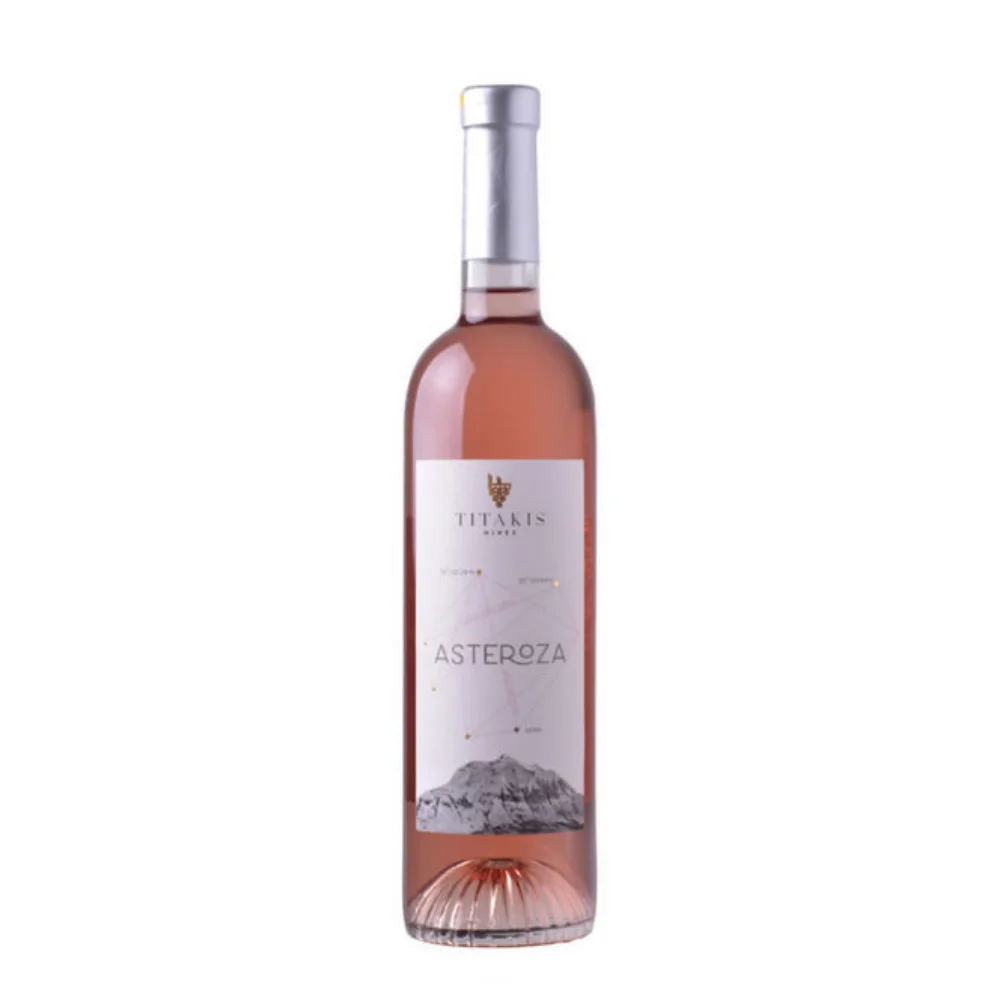 Φωτογραφία προϊόντος: Asteroza Titakis Wines, 2019, ΡΟΖΕ, 750ml, Ξηρός Οίνος, Ποικιλία Βιδιανό, Syrah, Κρήτη