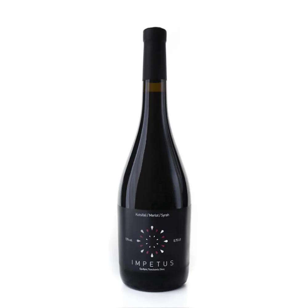 Φωτογραφία προϊόντος: Impetus Titakis Wines, 2018, ΕΡΥΘΡΟΣ, 750ml, Ξηρός Οίνος, Ποικιλία Κοτσιφάλι, Merlot, Syrah, Κρήτη