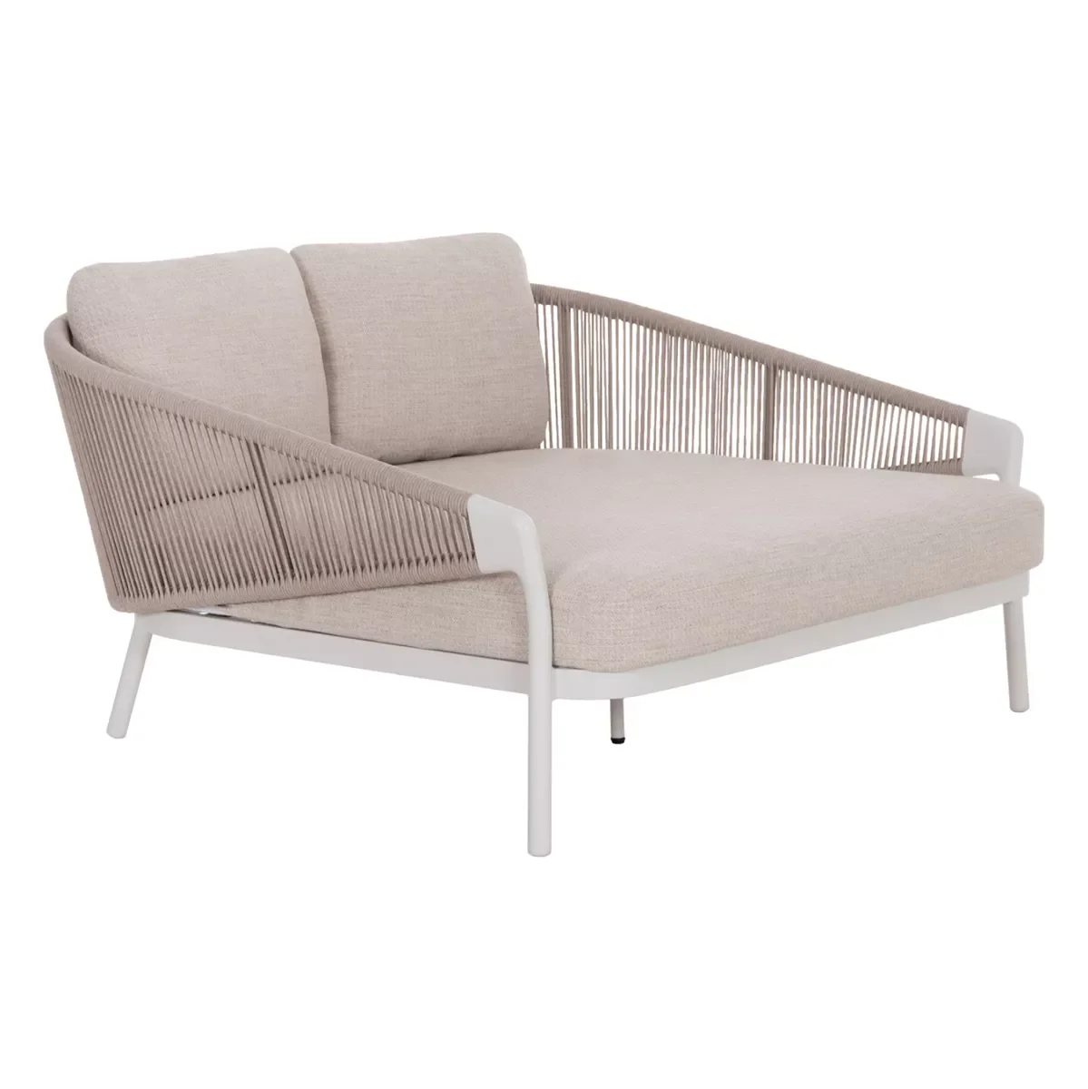 Φωτογραφία προϊόντος: B2BMarkt DAYBED ΣΕΙΡΑ XANTION HM6474.02 ΛΕΥΚΟ ΑΛΟΥΜΙΝΙΟ--ΣΧΟΙΝΙ--OLEFIN 157x147x88Υεκ