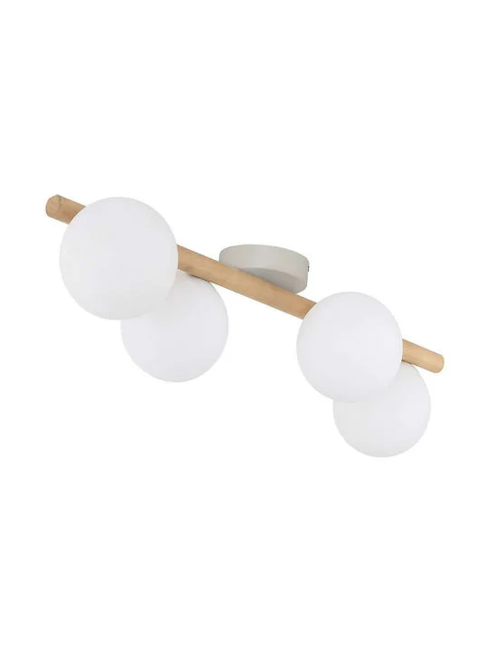 Φωτογραφία προϊόντος: TK Lighting Estera 5769 ceiling lamp 4x6W G9 wooden/white