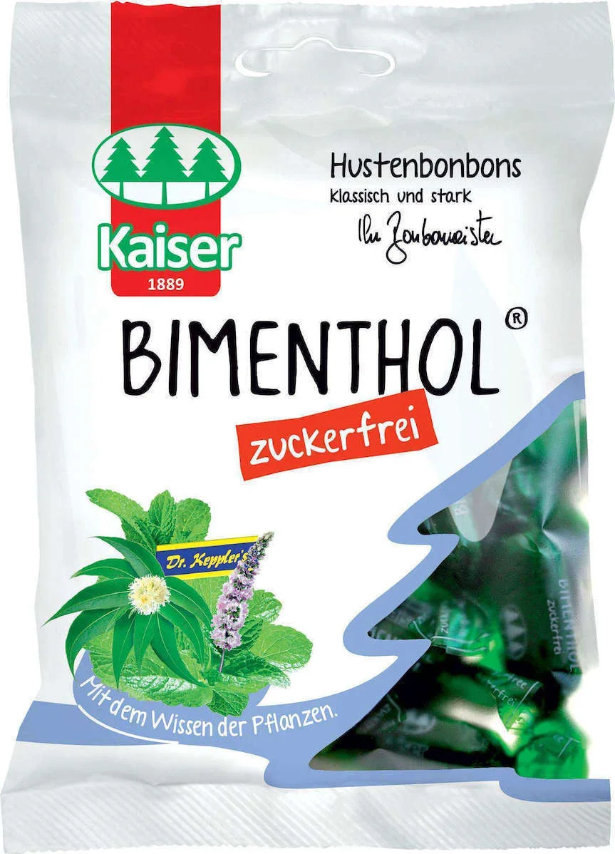 Φωτογραφία προϊόντος: Medisei Kaiser 1889 Bimenthol - Μέντα & Ευκάλυπτος Καραμέλες για το Βήχα & τον Πονόλαιμο 60gr