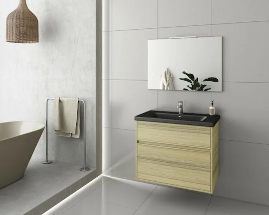 Φωτογραφία προϊόντος: DROP Έπιπλο Μπάνιου INSTINCT 80 NATURAL OAK BL-1 5PIN080NO