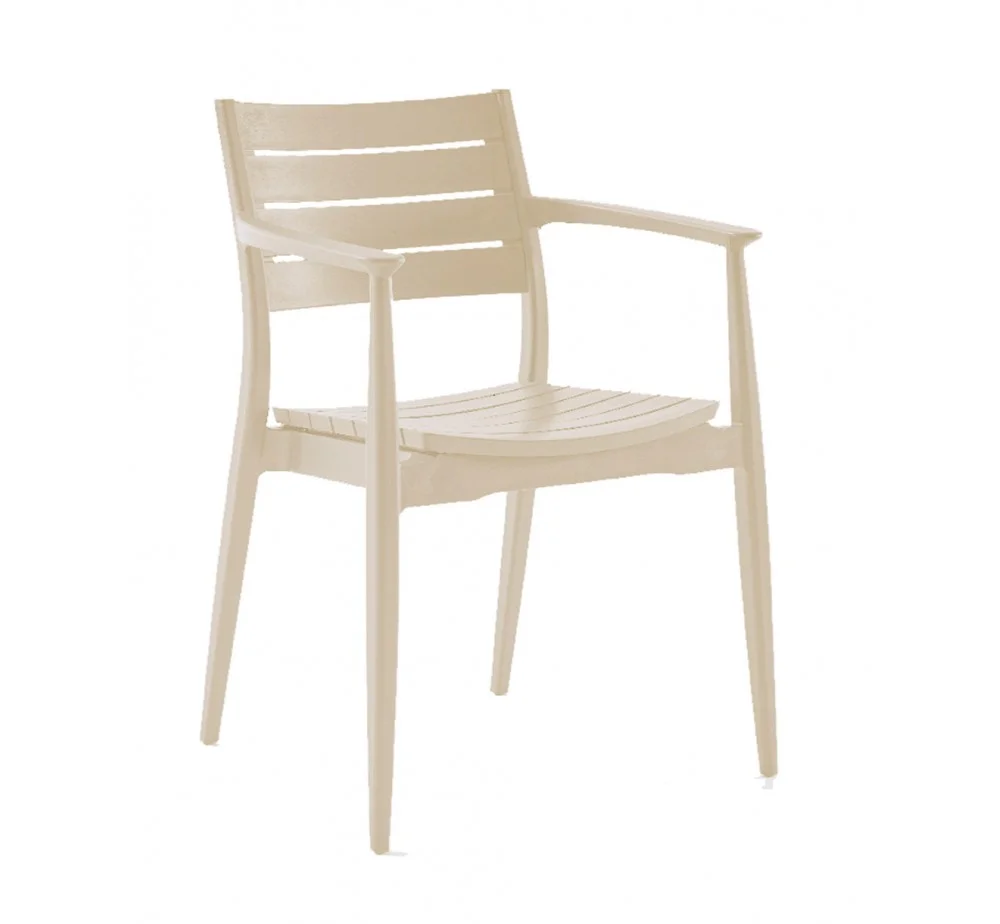 Φωτογραφία προϊόντος: Gaber Srl Regnum πολυθρόνα polypropylene Cappuccino 58x54x82(45)cm