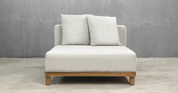 Φωτογραφία προϊόντος: Set boutique HANOI MIDDLE ELEMENT SOFA TEAK Size 120 × 100 × 65 cm (L x W x H) cod 1253