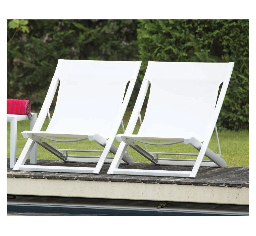 Φωτογραφία προϊόντος: Grosfillex France Sunset σεζλόνγκ T28 - White 63x105x75cm