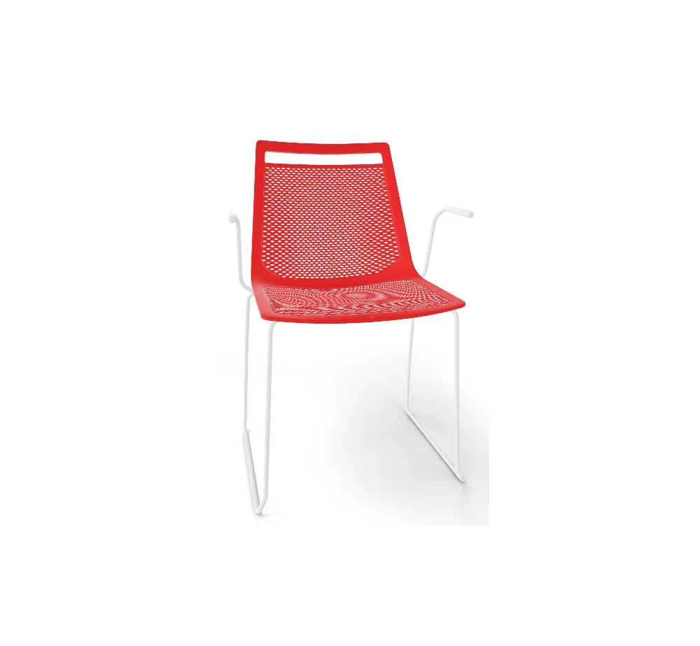 Φωτογραφία προϊόντος: Gaber Srl AKAMI cod191/SS πολυθρόνα 06-Red 48x55x85cm - κοκκινο pp σκελετος χρωμίου