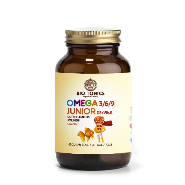 Φωτογραφία προϊόντος: Bio Tonics Premium Omega 3/6/9,Vit. D3 + Vit. E για παιδιά 60 ζελεδάκια - Bio Tonics