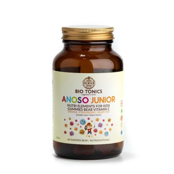 Φωτογραφία προϊόντος: Bio Tonics Premium Anoso Junior Vit C 60mg 60 ζελεδάκια - Bio Tonics