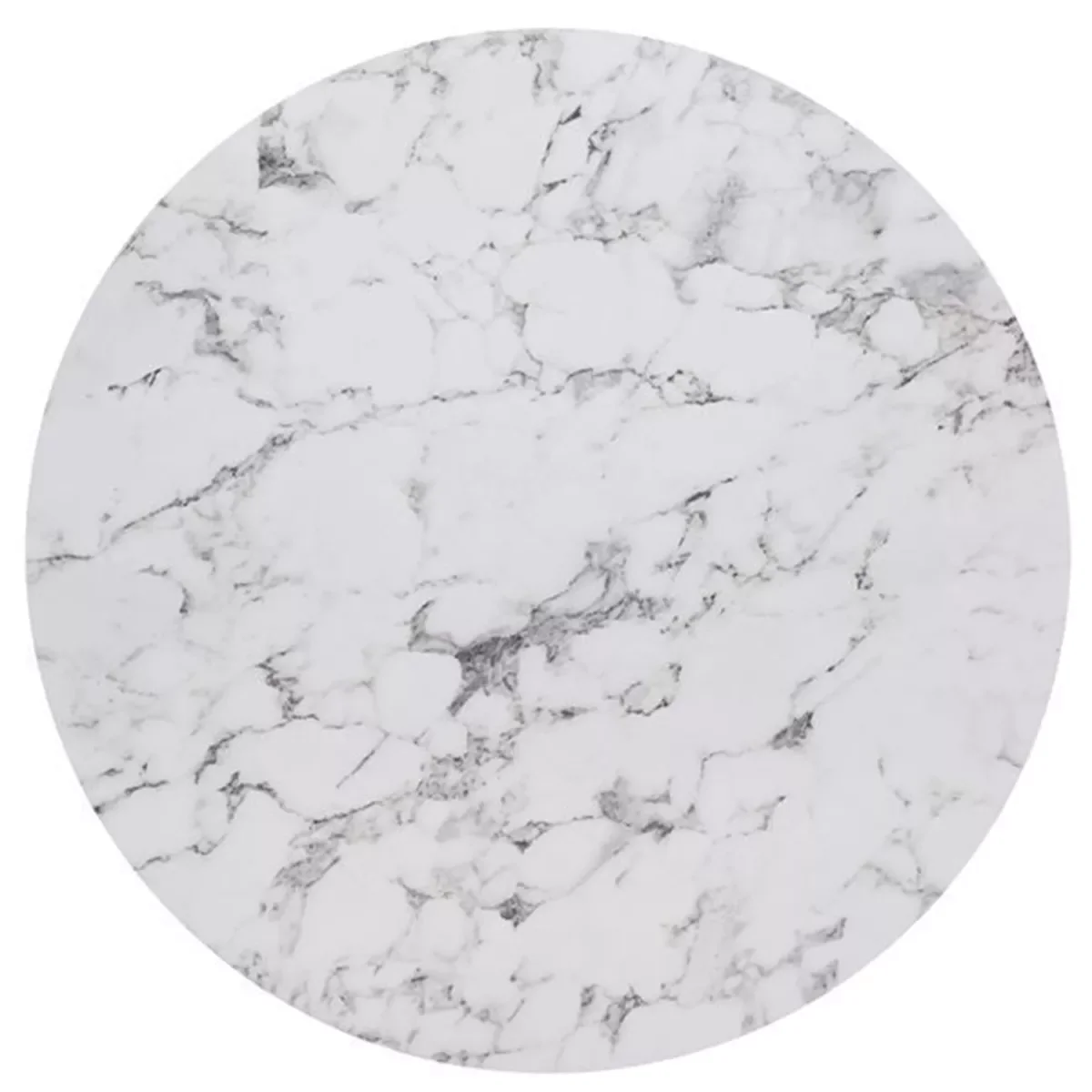 Φωτογραφία προϊόντος: HPL (High Pressure Laminated) Επιφάνεια Τραπεζιού White Marble, UV Φ120cm/12mm