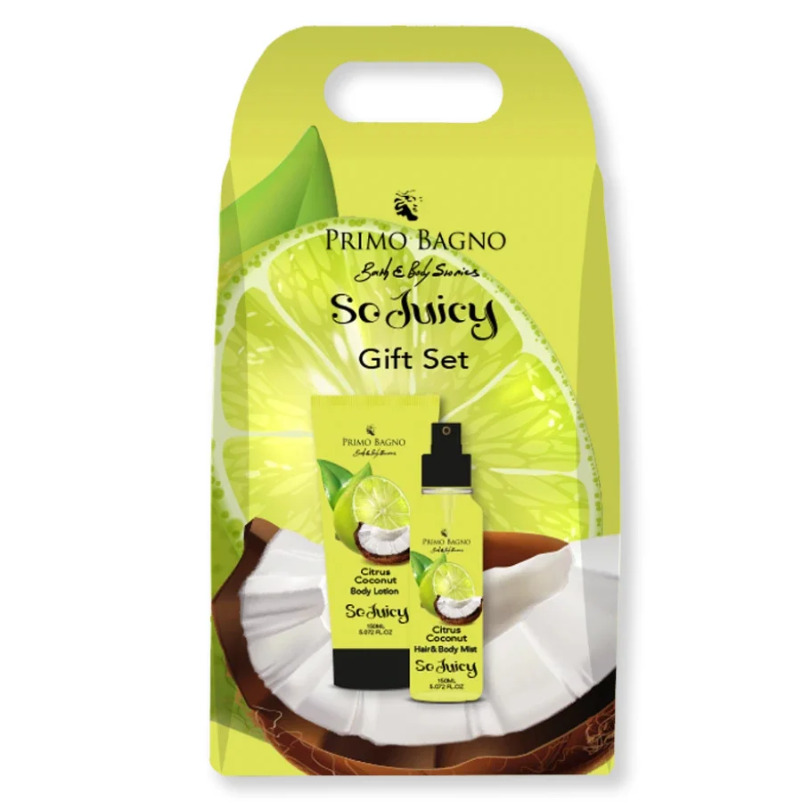 Φωτογραφία προϊόντος: Citrus coconut λοσιόν σώματος 150 ml & hair body mist 150 ml Primo Bagno