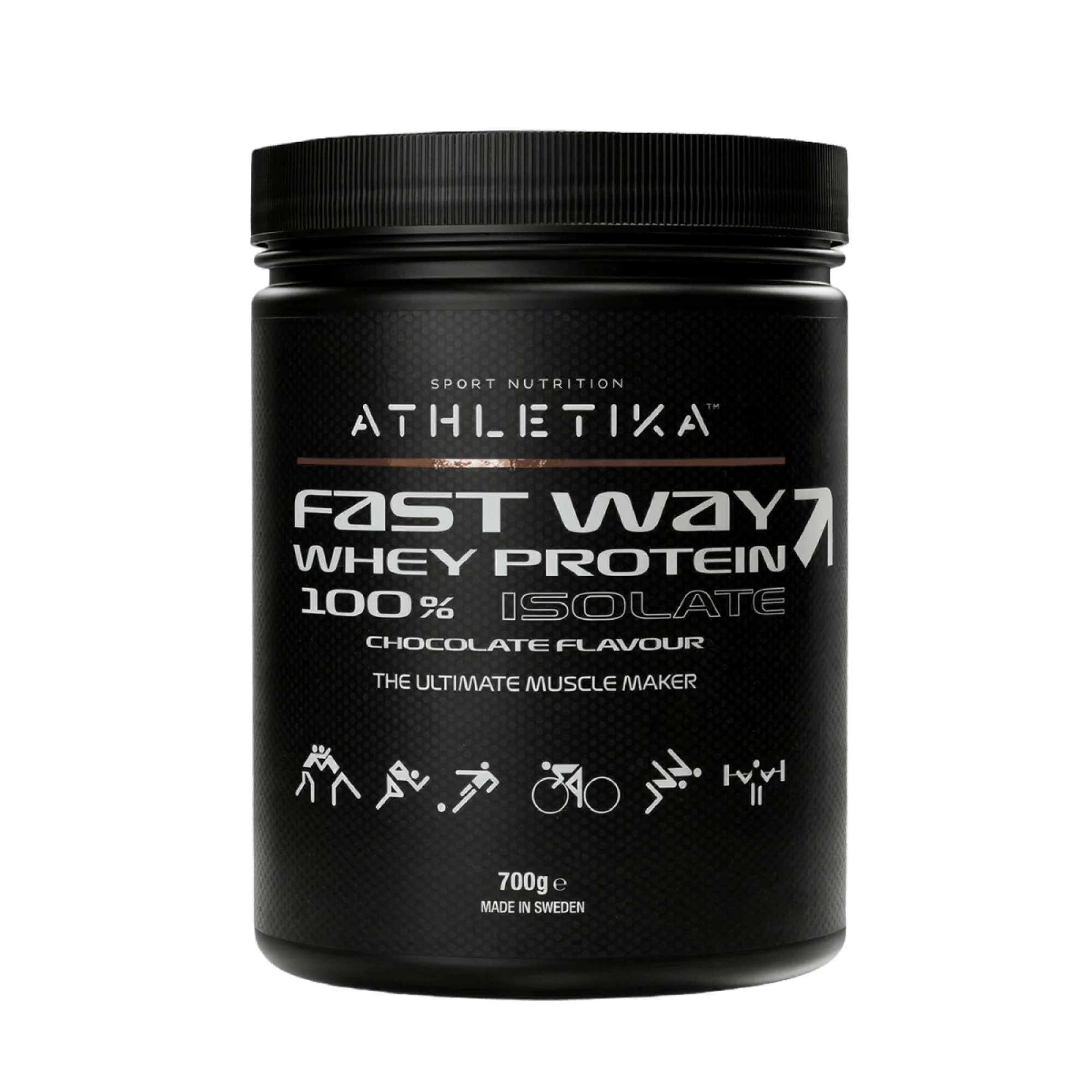 Φωτογραφία προϊόντος: ATHLETIKA Fast Way Whey Protein 100% Isolate 700g Chocolate (83801)