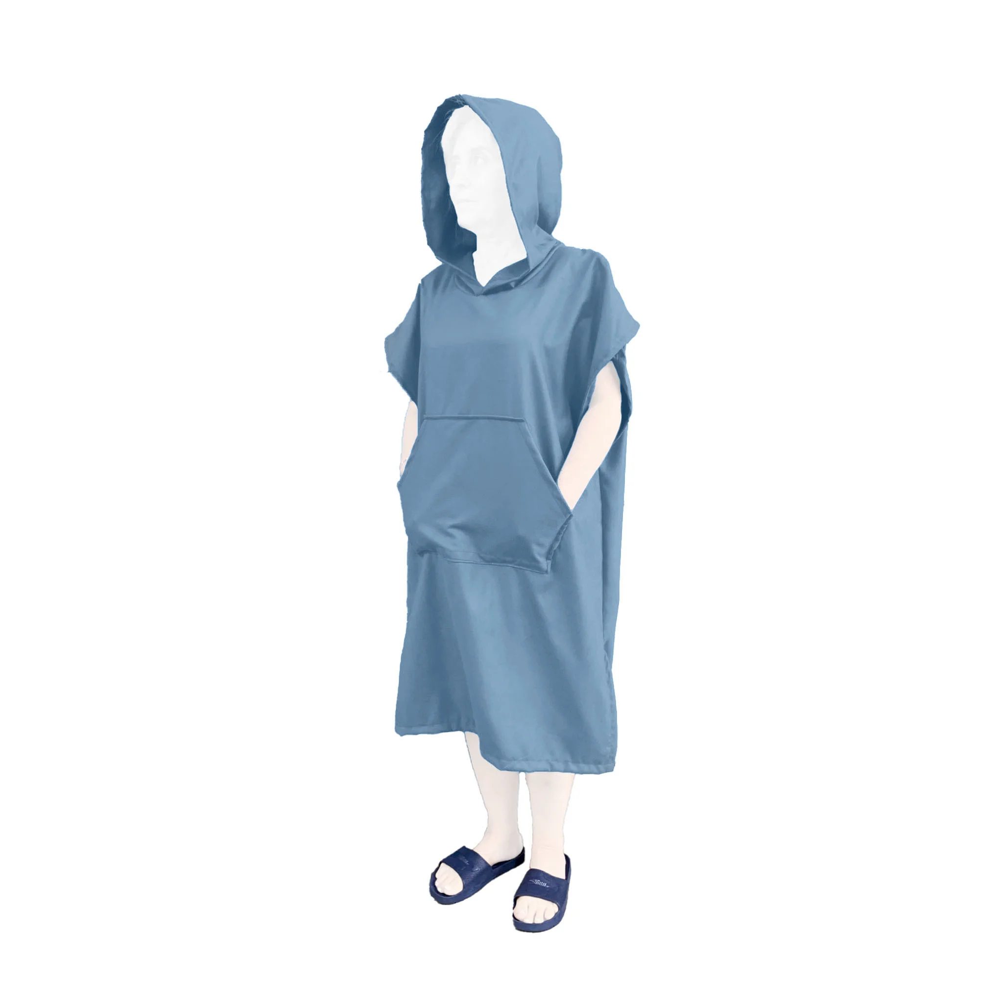 Φωτογραφία προϊόντος: Πόντσο microfiber παιδικό μπλέ σιέλ