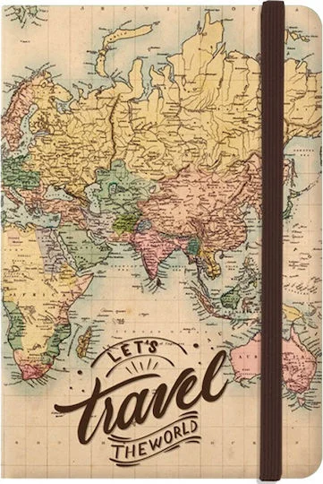 Φωτογραφία προϊόντος: ΣΗΜΕΙΩΜΑΤΑΡΙΟ i-TOTAL OLD MAP A5 ΛΑΣΤΙΧΟ