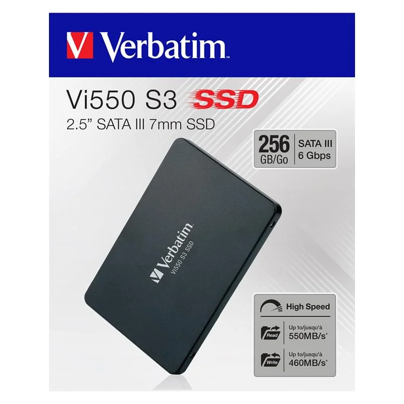 Φωτογραφία προϊόντος: Verbatim Vi550 S3 2.5" 7mm Εσωτερικός Σκληρός Δίσκος SSD 256GB | 49351