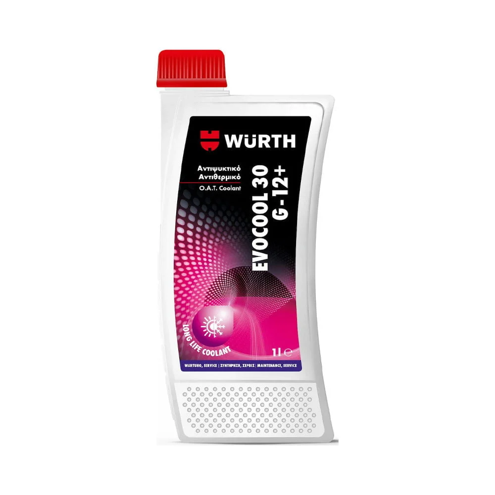 Φωτογραφία προϊόντος: Wurth Evocool 30 G12+ Long Life Αντιψυκτικό-Αντιθερμικό Υγρό 1L - 5861112001