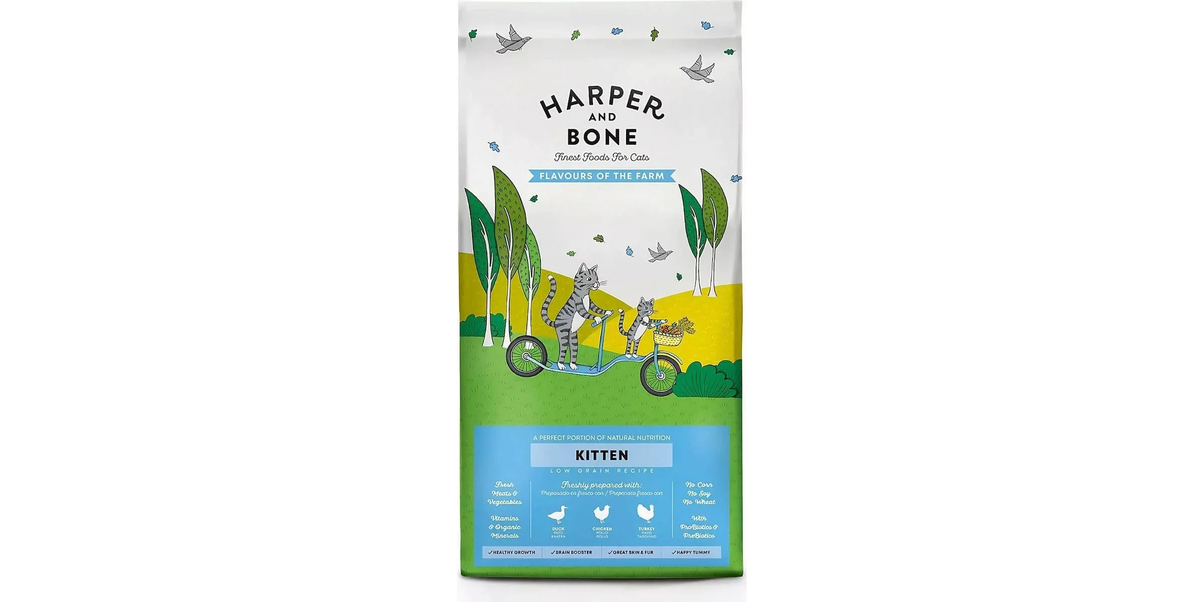 Φωτογραφία προϊόντος: Ξηρά Τροφή Γάτας Harper + Bone Kitten Flavours of the Farm 2kg για Γατάκια