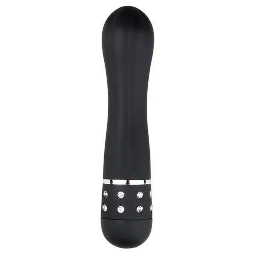 Φωτογραφία προϊόντος: Mini Vibrator Lined- Diamond σε χρώμα μαύρο 1τμχ