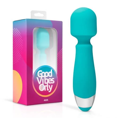 Φωτογραφία προϊόντος: Aida Wand Massager Δονητής σε σχήμα κουνελιού σε χρώμα σιέλ 1 τμχ