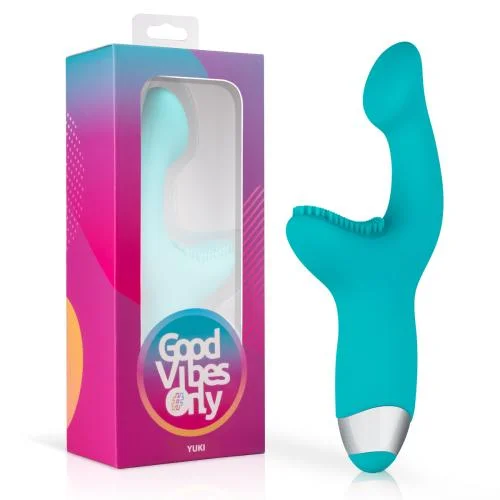 Φωτογραφία προϊόντος: Yuki G-Spot Vibrator Πολυτουργεικός Αδιάβροχος Δονήτης σε χρώμα σιέλ 1τμχ
