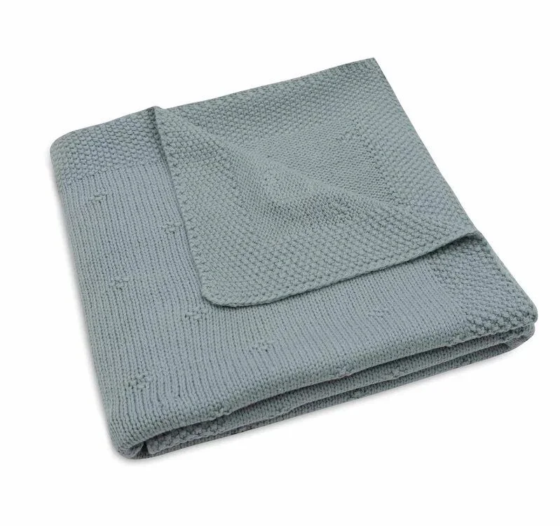 Φωτογραφία προϊόντος: Πλεκτή Κουβέρτα Cosy Knit Sea Green (75x100cm) - Jollein