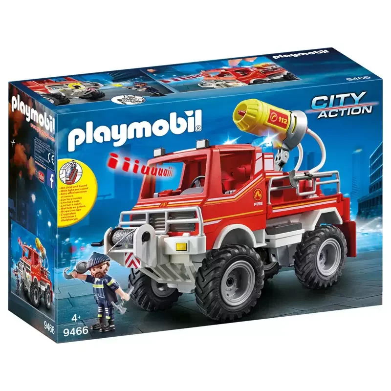 Φωτογραφία προϊόντος: Playmobil Όχημα Πυροσβεστικής με τροχαλία ρυμούλκυσης (9466)
