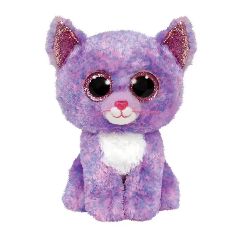 Φωτογραφία προϊόντος: TY Λούτρινο Beanie Boos Cassidy Χνουδωτό Γατούλα Μωβ 15εκ (1607-36248)