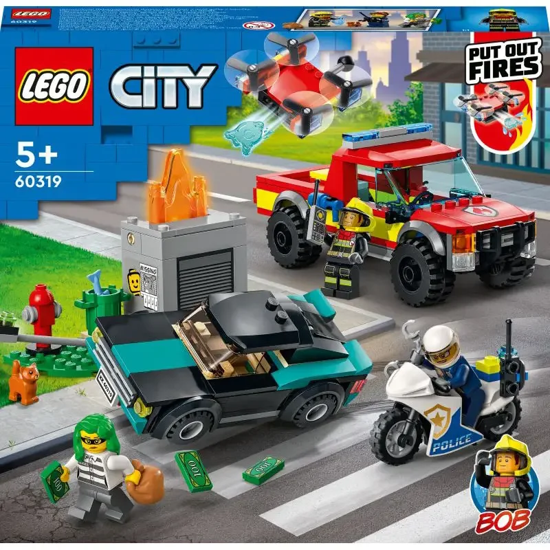 Φωτογραφία προϊόντος: Lego City Πυροσβεστική Διάσωση + Αστυνομική Καταδίωξη (60319)