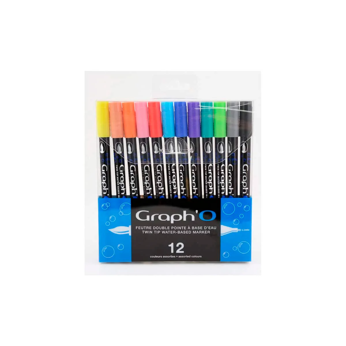 Φωτογραφία προϊόντος: GRAPH IT GO OZ ΜΑΡΚΑΔΟΡΟΙ ΔΙΠΛΗ ΜΥΤΗ ΠΙΝΕΛΟ ΜΕ ΒΑΣΗ ΤΟ ΝΕΡΟ ΣΕΤ 12 ΧΡΩΜΑΤΩΝ