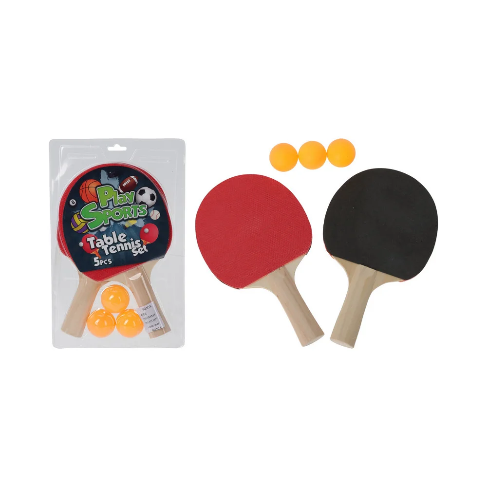 Φωτογραφία προϊόντος: Ρακέτες Ping Pong Με Μπαλάκια Σετ 5 Τεμάχια