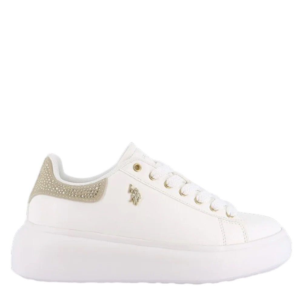 Φωτογραφία προϊόντος: US POLO STACY001 Sneaker 36-41 - ΛΕΥΚΟ/ΧΡΥΣΟ - USSTACY001W6Y1/17