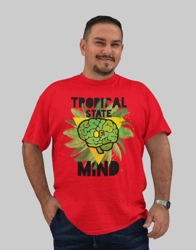 Φωτογραφία προϊόντος: ΤΚΤ Tropical state of mind t-shirt plus size