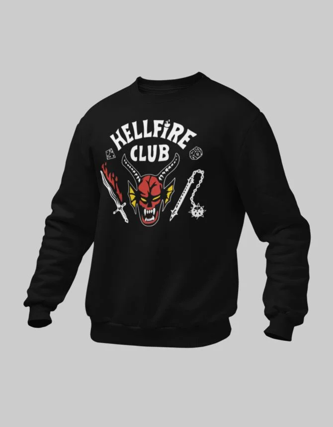 Φωτογραφία προϊόντος: ΤΚΤ Stranger Things Hellfire Club παιδικό φούτερ