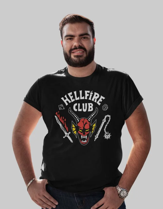 Φωτογραφία προϊόντος: ΤΚΤ Stranger Things Hellfire Club t-shirt plus size