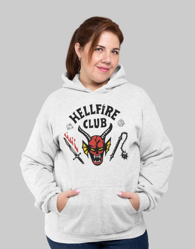 Φωτογραφία προϊόντος: ΤΚΤ Stranger Things Hellfire Club w φούτερ με κουκούλα