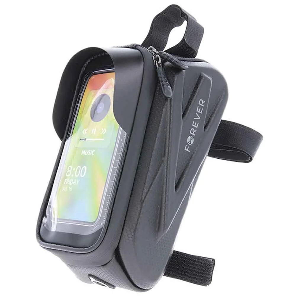 Φωτογραφία προϊόντος: Forever Waterproof Bike Frame Bag With Shell Sides And Phone Holder Outdoor Black