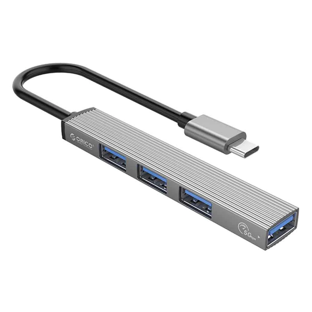 Φωτογραφία προϊόντος: Orico USB-C Hub To 4x USB-A 3.0 Ports Grey