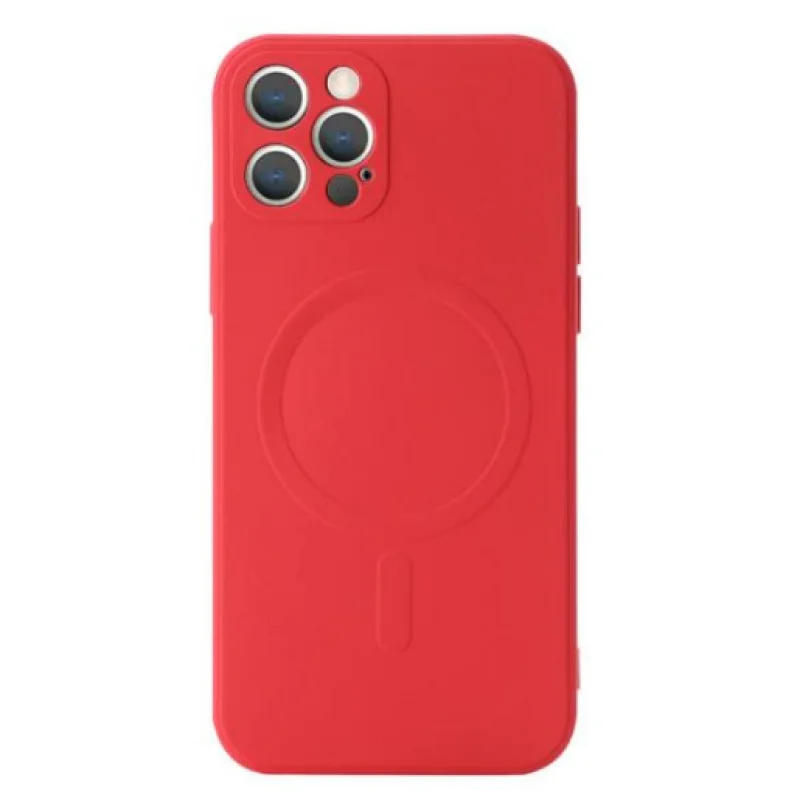 Φωτογραφία προϊόντος: OEM Silicine Case With Magsafe For iPhone 14 Pro Max Red